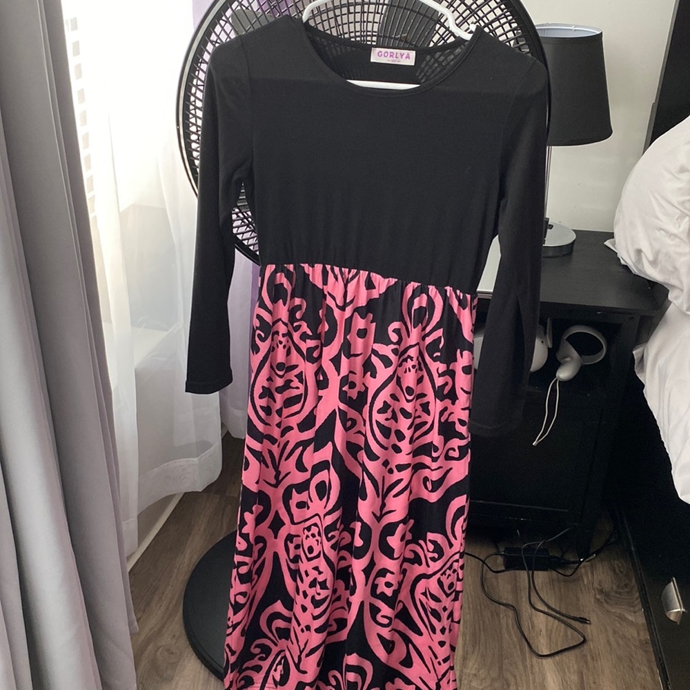 Long sleeve maxi dress size 12 girls